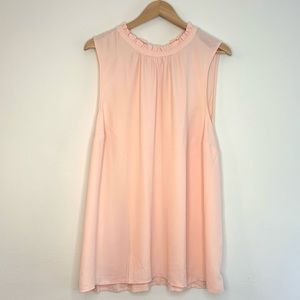 Loft plus ruffle neck top